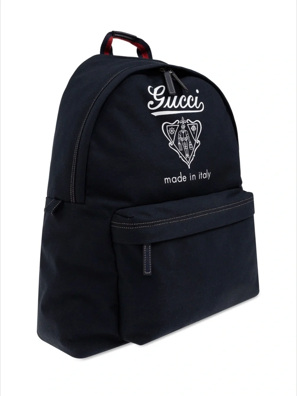 New Gucci men medium canvas travel backpack